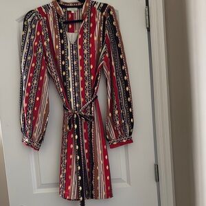 Jade Vibrant Multicolor Patterned Dress